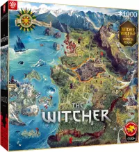 Ilustracja produktu Good Loot Gaming Puzzle: The Witcher (Wiedźmin) The Northern Realms Map (1000 elementów)